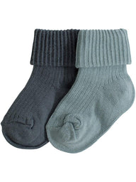 Baby socks with folded cuffs