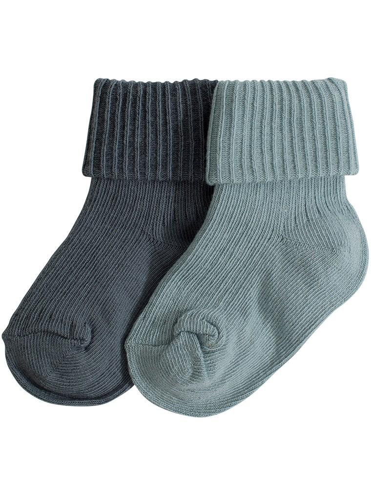 Baby socks with folded cuffs