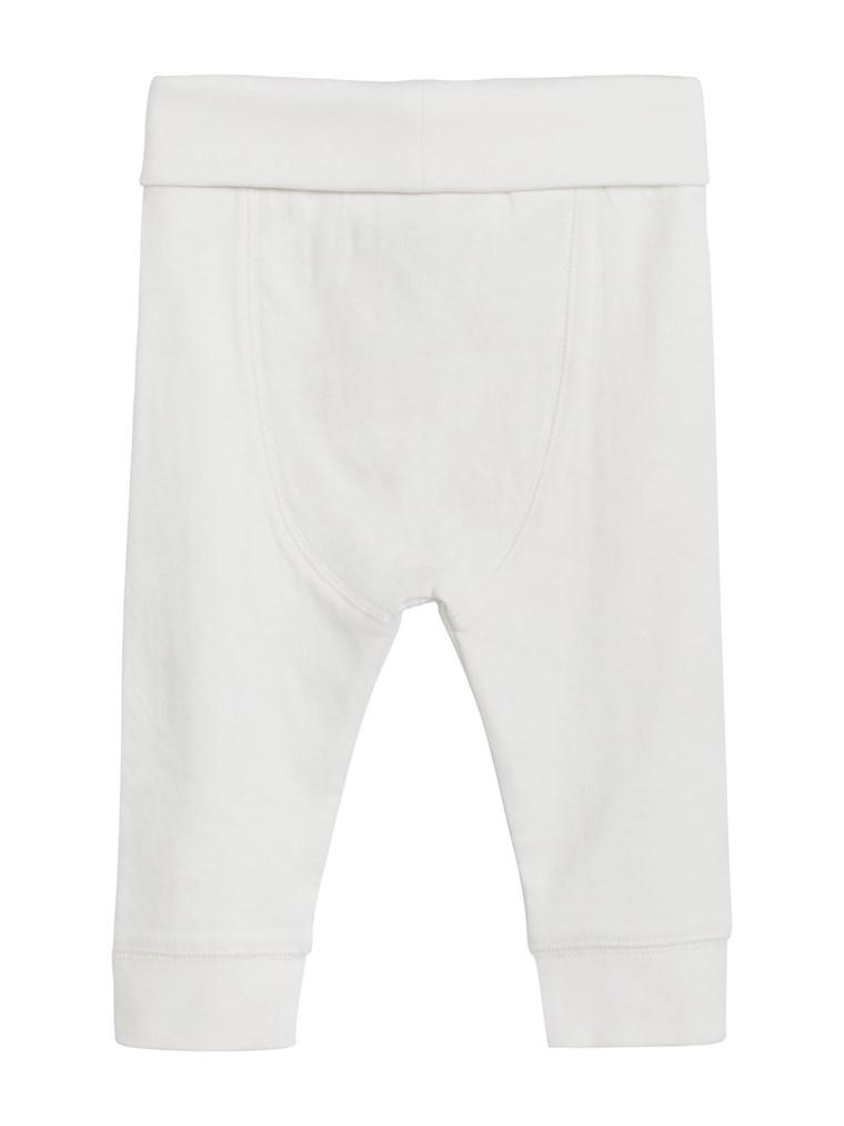 newbie kids Leggings white organic cotton