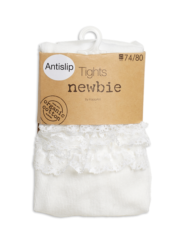 Baby tights with lace