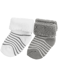 Newborn socks with stripes