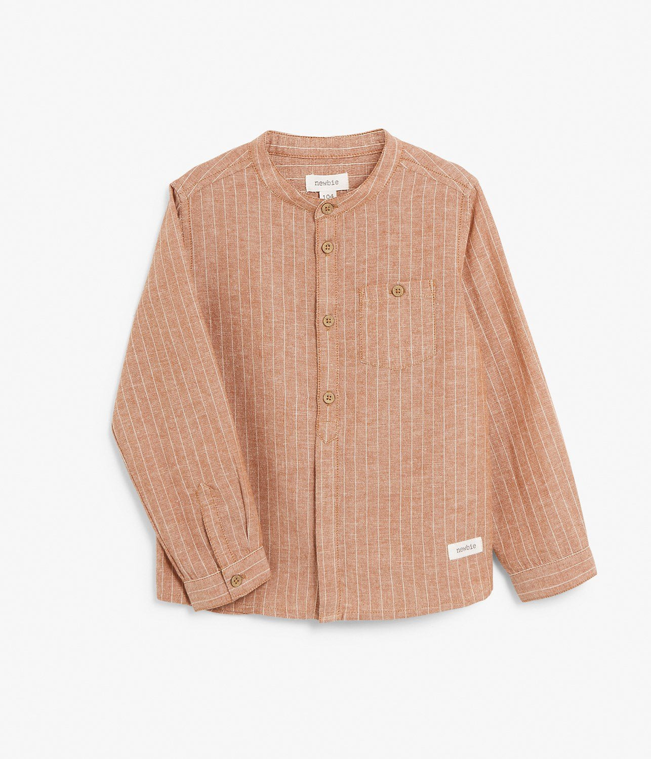Kids button up linen blend shirt
