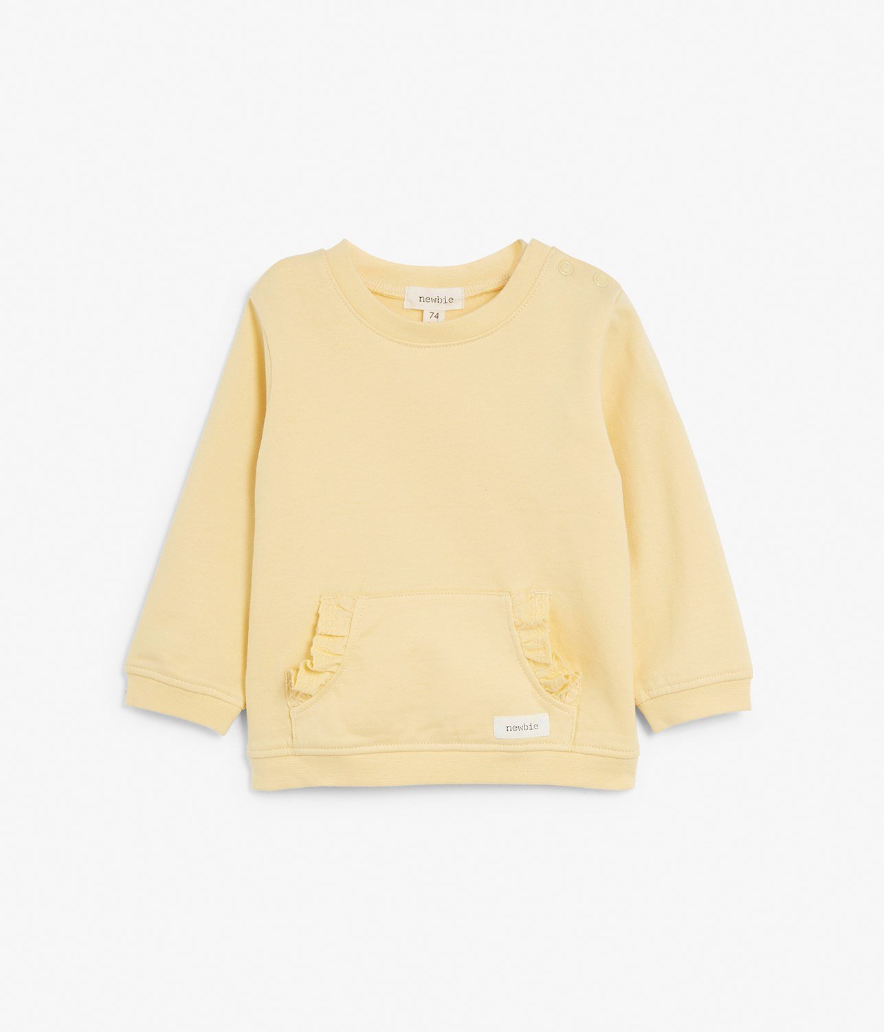 Baby sweatshirt with frills
