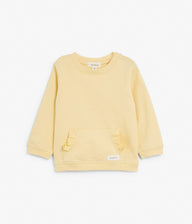 Baby sweatshirt with frills