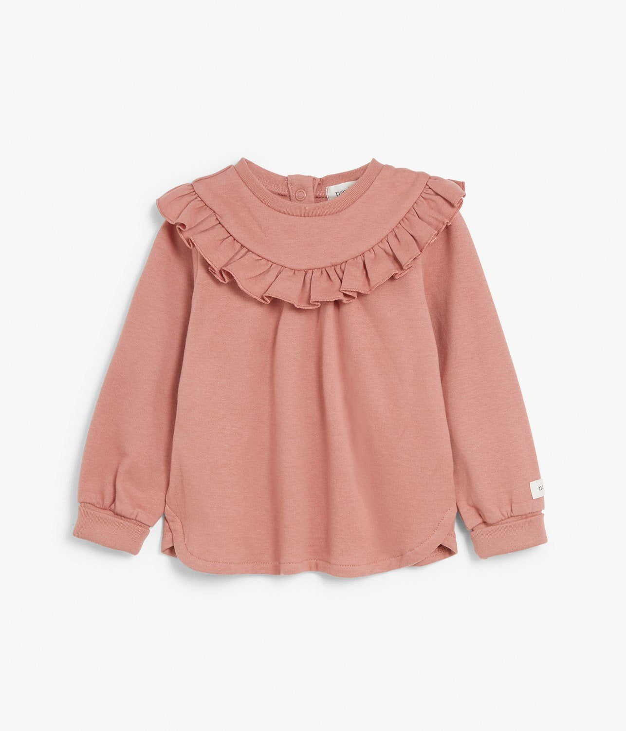 Baby long sleeve top with ruffles