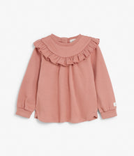 Baby long sleeve top with ruffles
