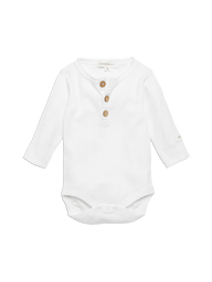 newbie baby Body with buttons off white