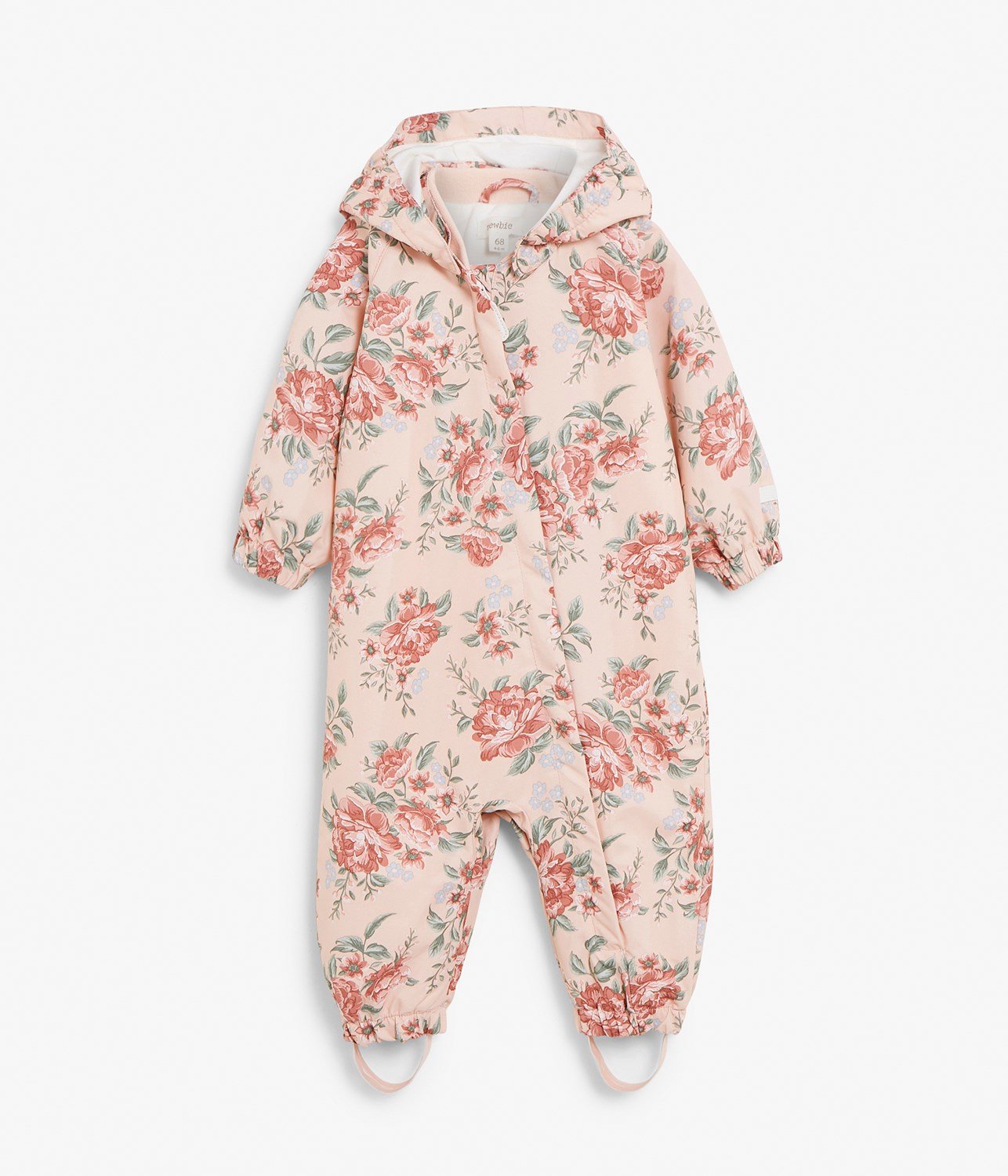 Baby floral print waterproof overall