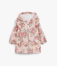 Kids floral print rain jacket