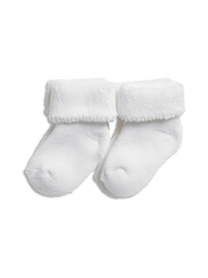 Baby socks with folded cuffs