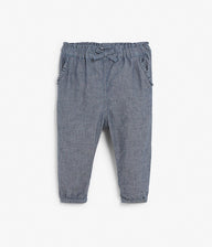 Baby trousers with ruffles