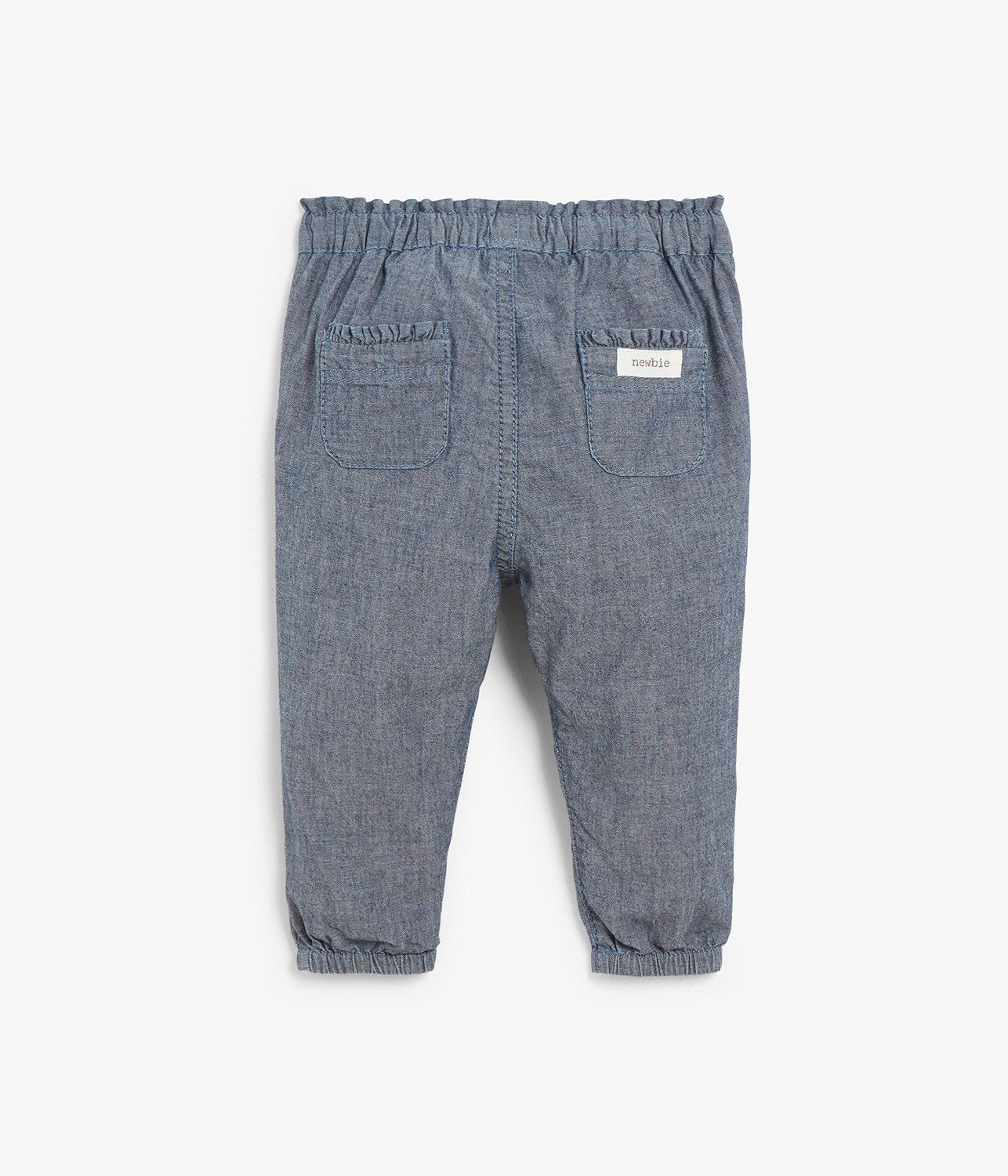 Baby trousers with ruffles