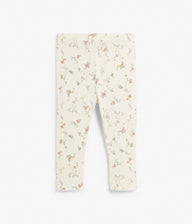 Baby leggings with floral print