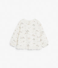 Baby sweatshirt with bunny pattern