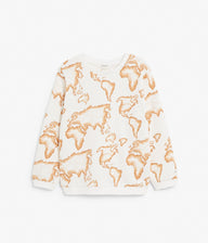 Kids jumper with map print