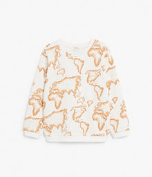 Kids jumper with map print