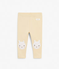Baby leggings with bunny face