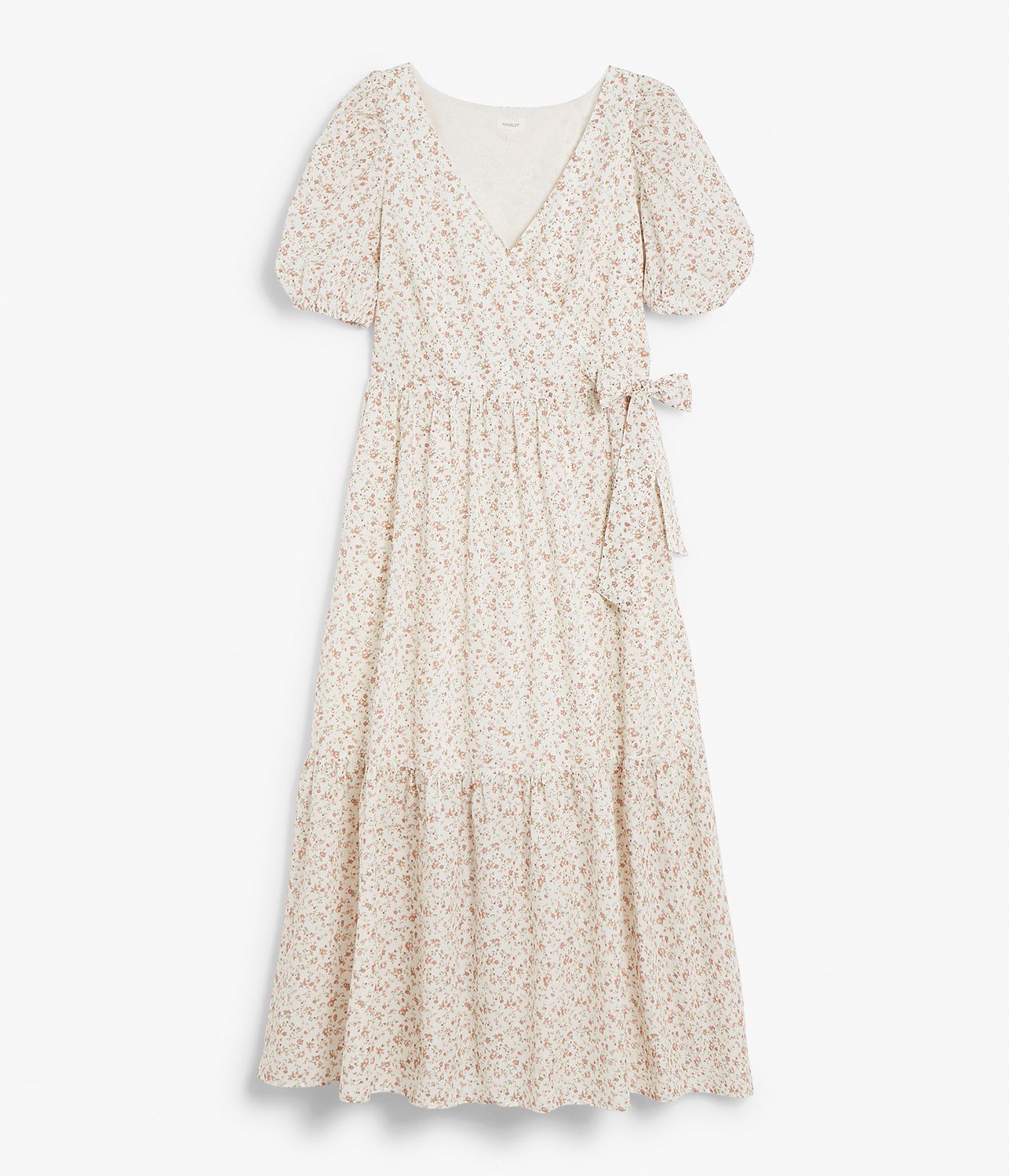 Womens white & floral print dress