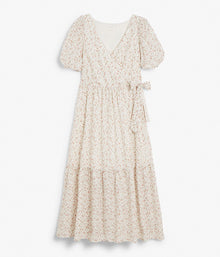 Womens white & floral print dress