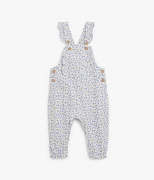 Baby floral print overalls