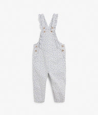Kids floral print overalls