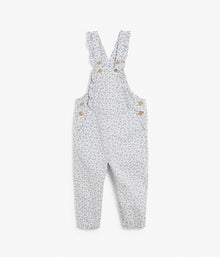Kids floral print overalls