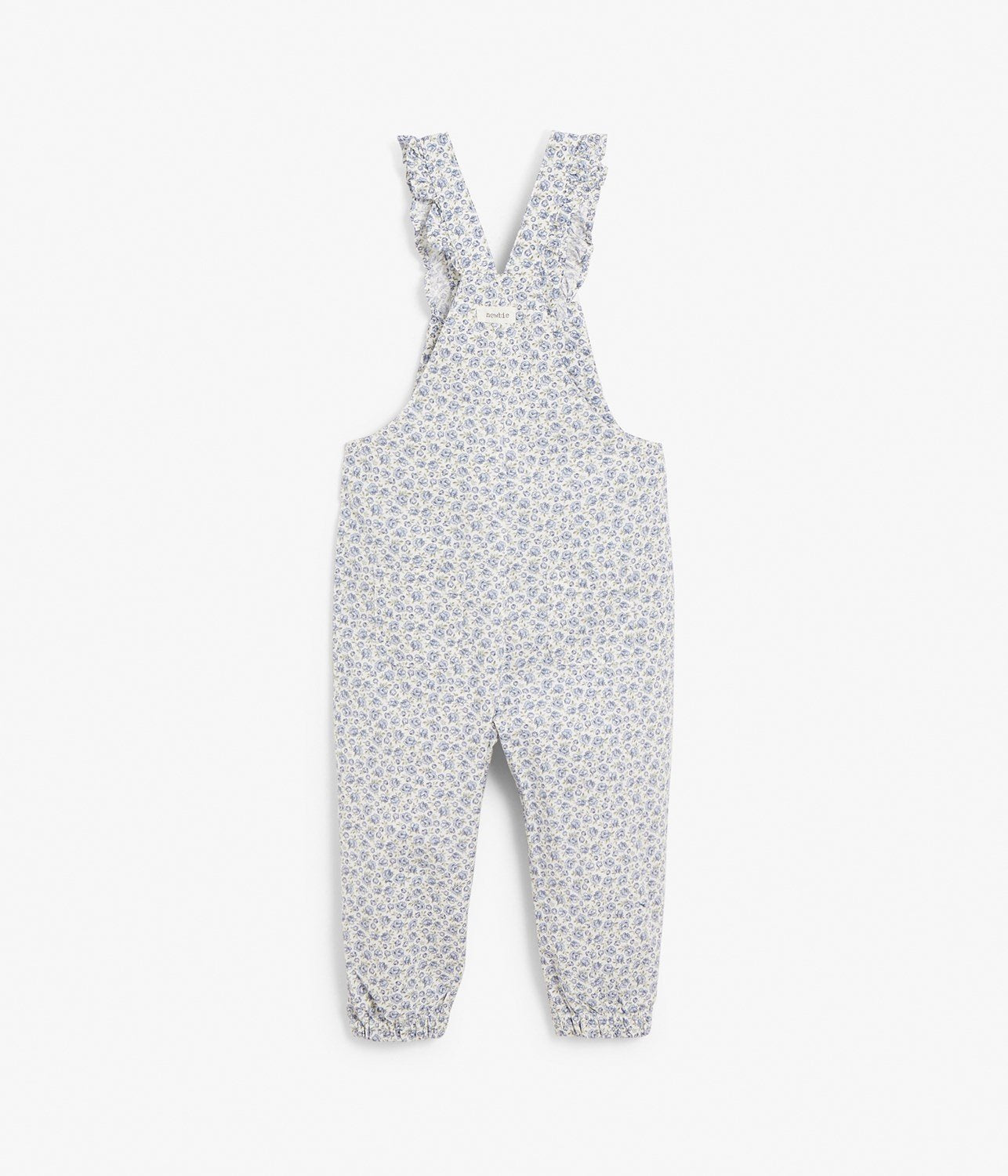 Kids floral print overalls
