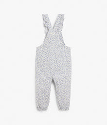 Kids floral print overalls