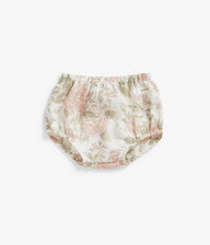 Baby white floral print bloomers