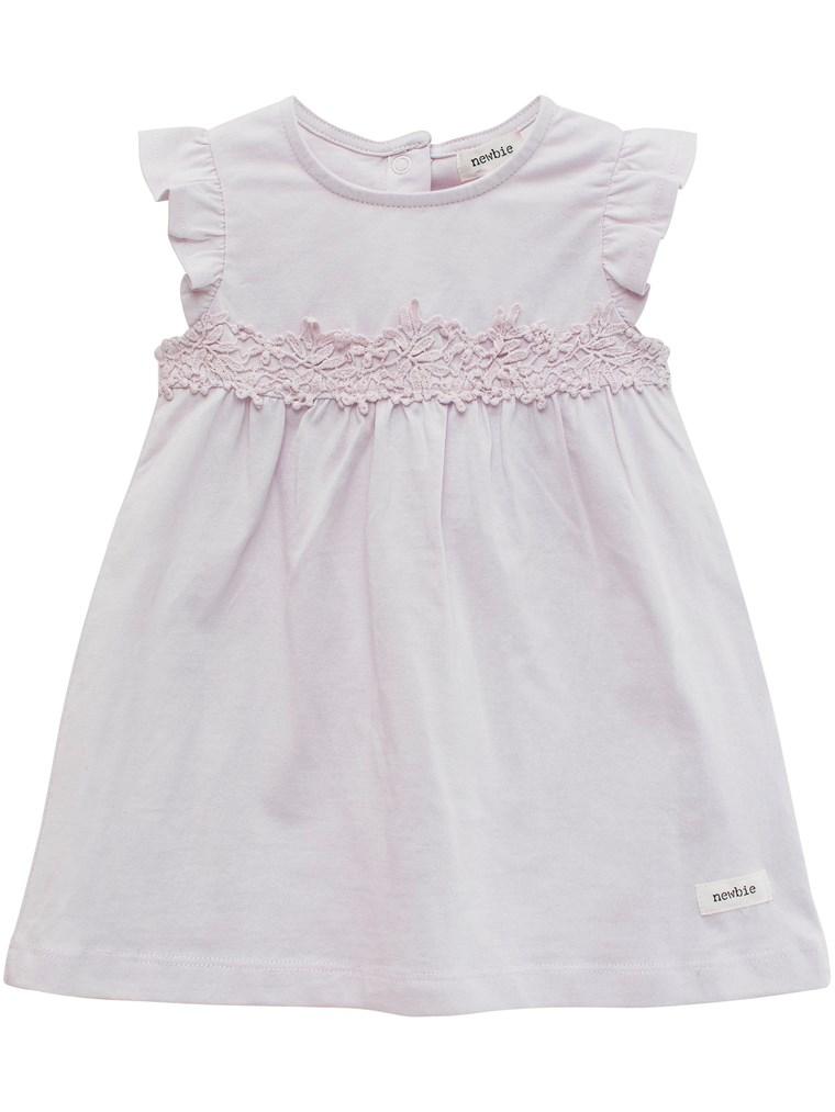 Baby dress with lace trim