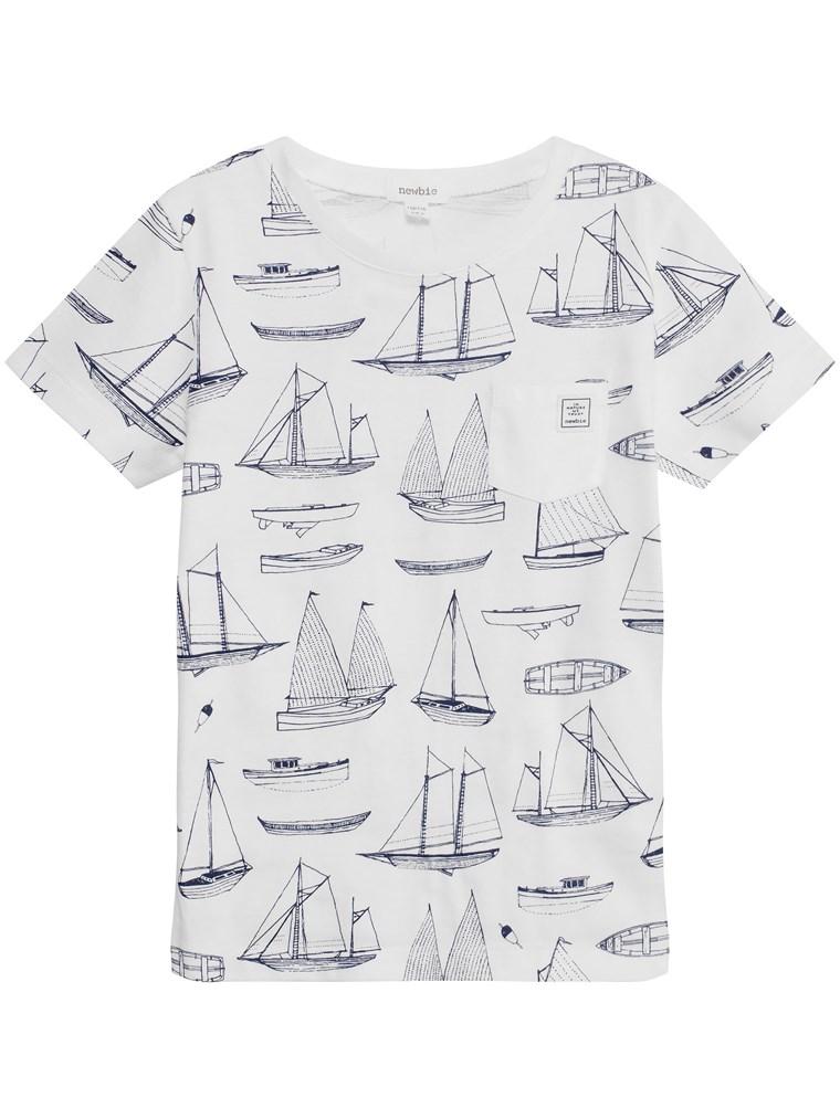 T-shirt with boat print