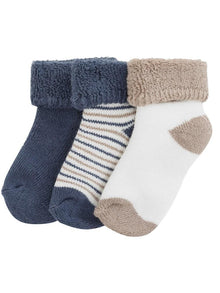 Baby striped blue socks