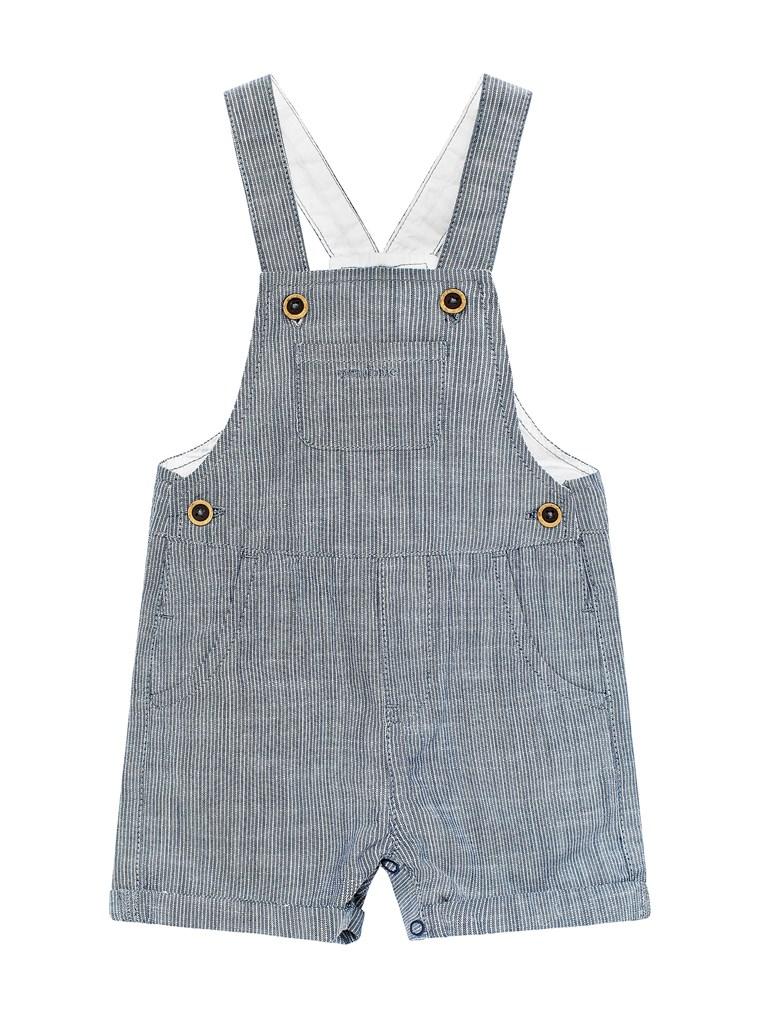 Baby dungarees with front pocket