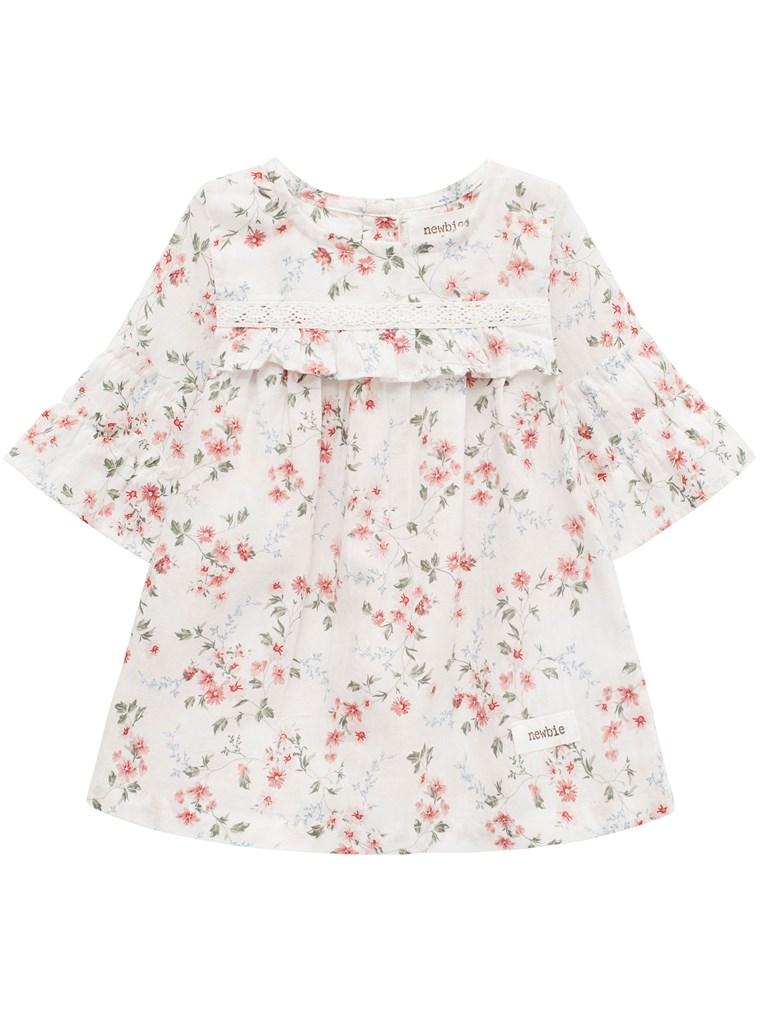 Baby blouse with floral print