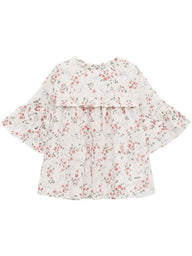 Blouse with floral print