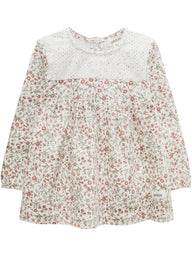 Baby top with floral print