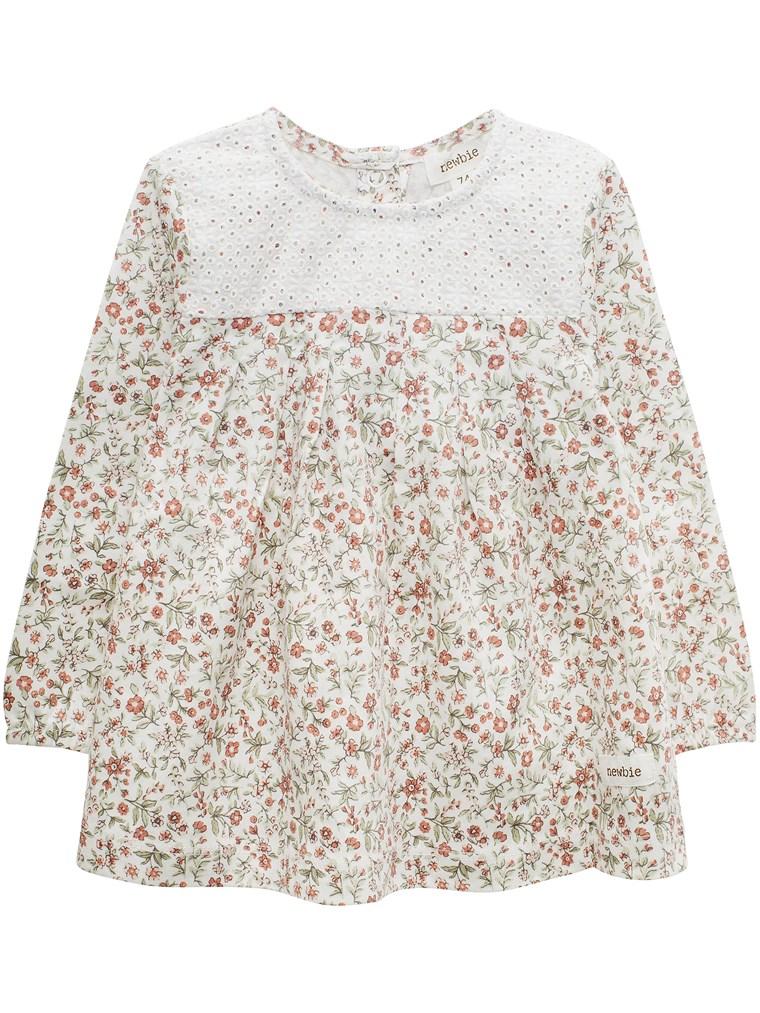 Baby top with floral print