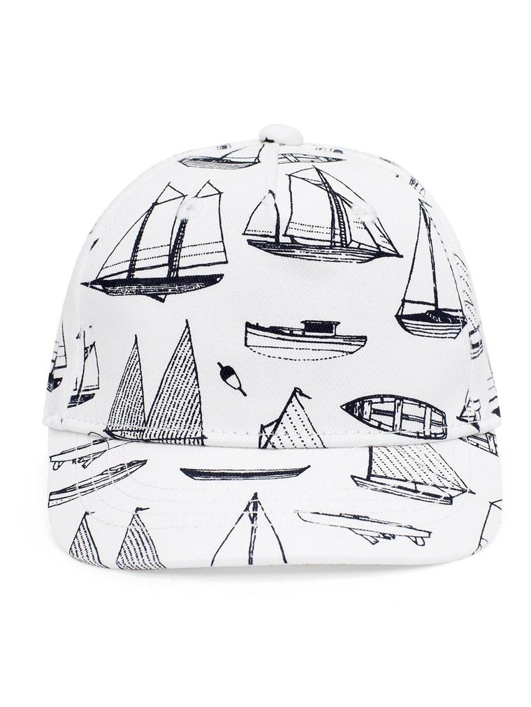 Boat print cap