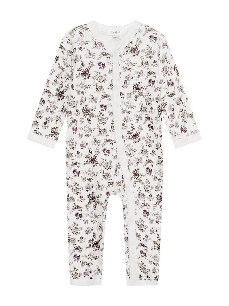 Sleepsuit with floral print