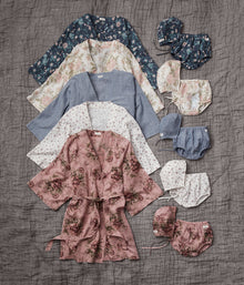 Baby white floral print bloomers