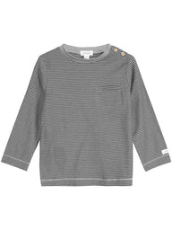 Top with stripes and buttons